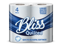Bliss Double Quilted Luxury Toilet Roll 10 x 4 Pack