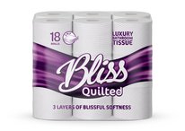 Bliss Triple Quilted Luxury Toilet Roll 18 Pack